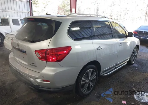 2018 Nissan Pathfinder Platinum из США, поврежденный, VIN 5N1DR2MM0JC626174